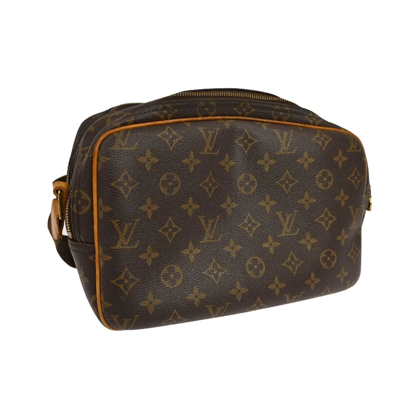 Louis Vuitton Reporter Monogram, Brown, Canvas, Shoulder Bag