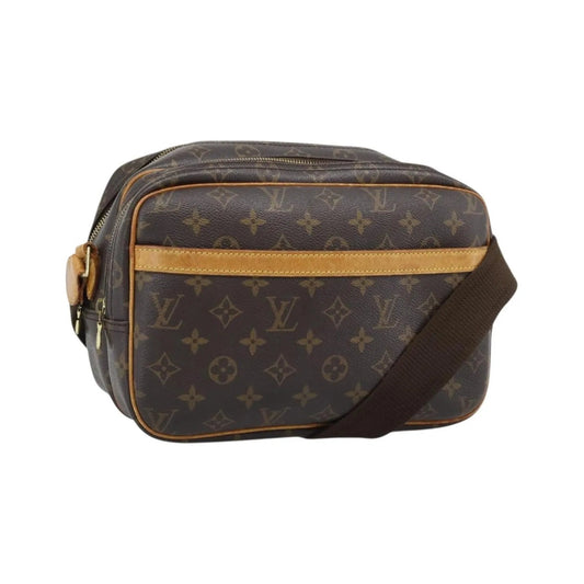 Louis Vuitton Reporter Monogram, Brown, Canvas, Shoulder Bag