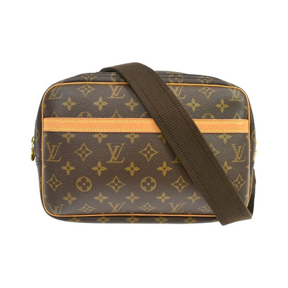 Louis Vuitton Reporter Monogram, Brown, Canvas, Shoulder Bag