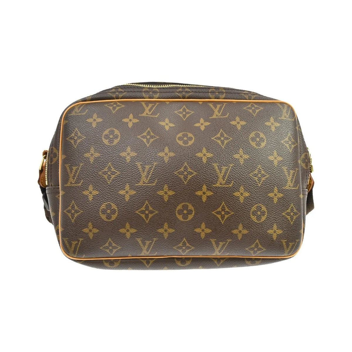 Louis Vuitton Reporter Monogram, Brown, Canvas, Shoulder Bag
