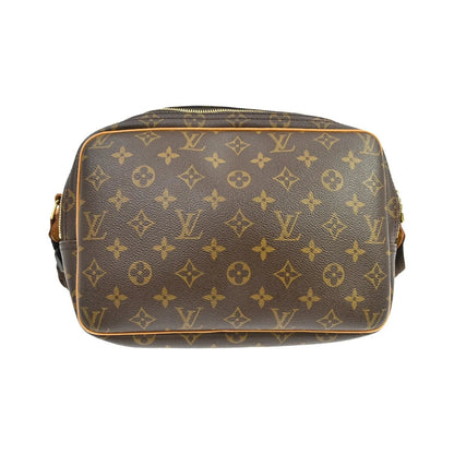 Louis Vuitton Reporter Monogram, Brown, Canvas, Shoulder Bag