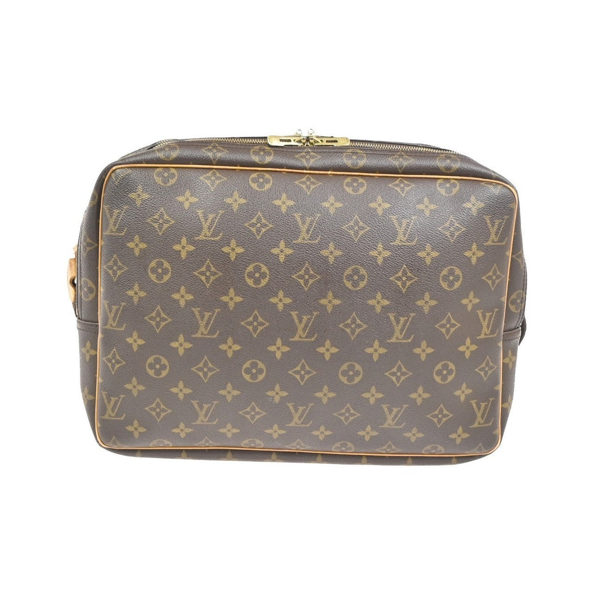 Louis Vuitton Reporter Monogram, Brown, Canvas, Shoulder Bag