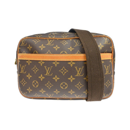Louis Vuitton Reporter Monogram, Brown, Canvas, Shoulder Bag