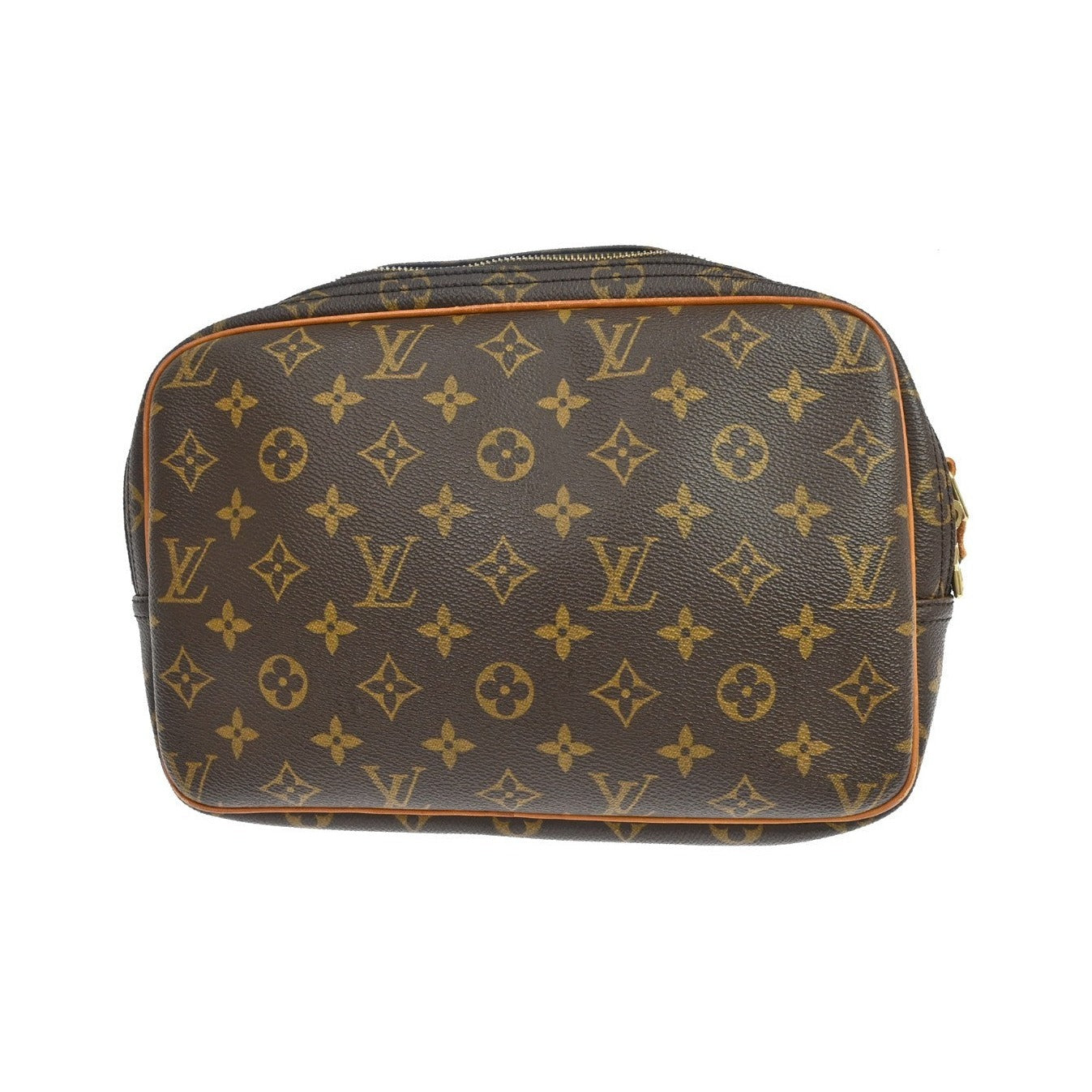 Louis Vuitton Reporter Monogram, Brown, Canvas, Shoulder Bag