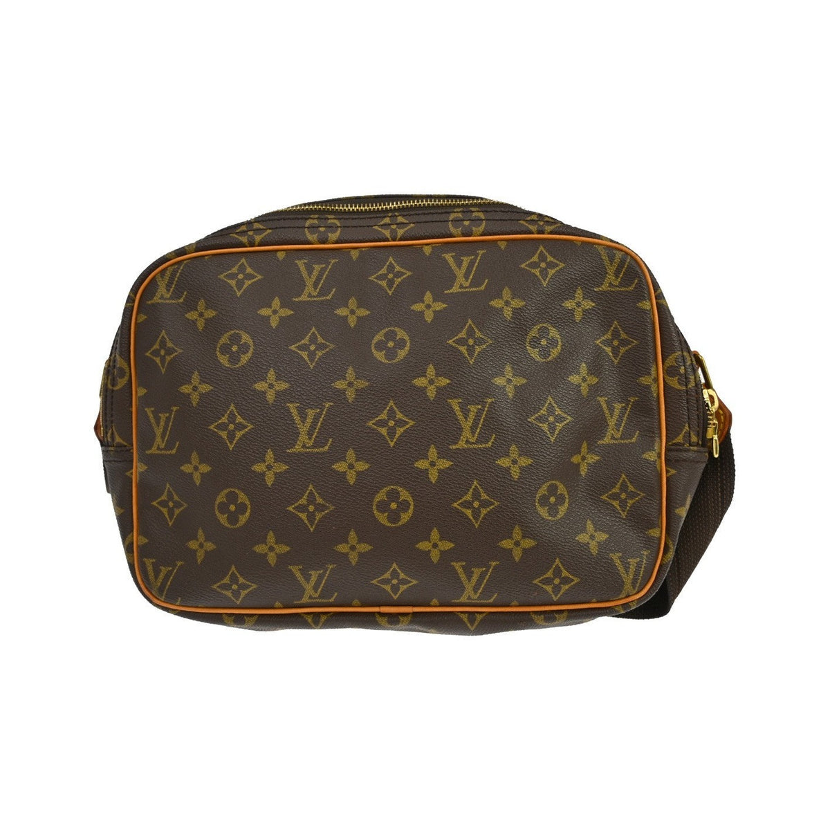 Louis Vuitton Reporter Monogram, Brown, Canvas, Shoulder Bag