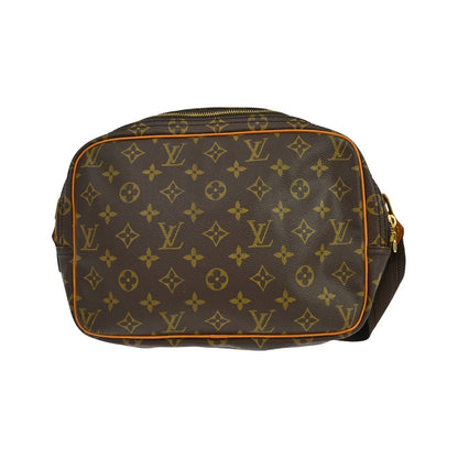 Louis Vuitton Reporter Monogram, Brown, Canvas, Shoulder Bag