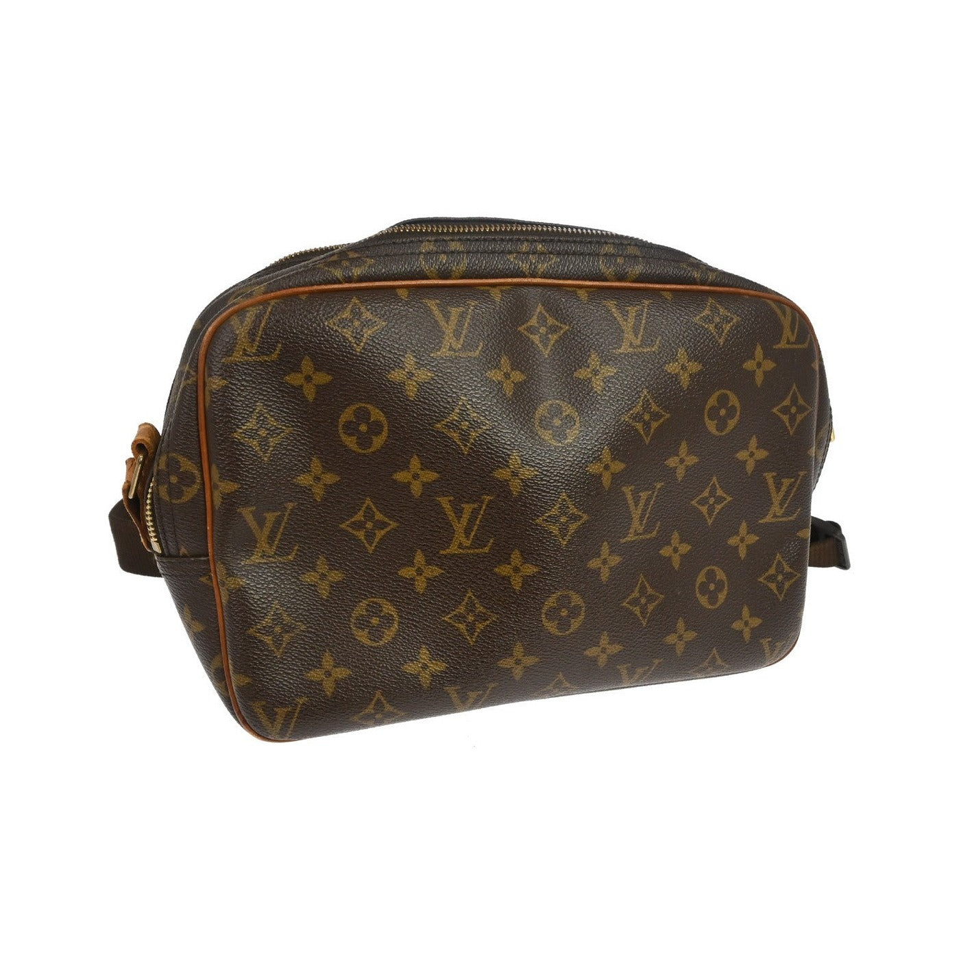 Louis Vuitton Reporter Monogram, Brown, Canvas, Shoulder Bag