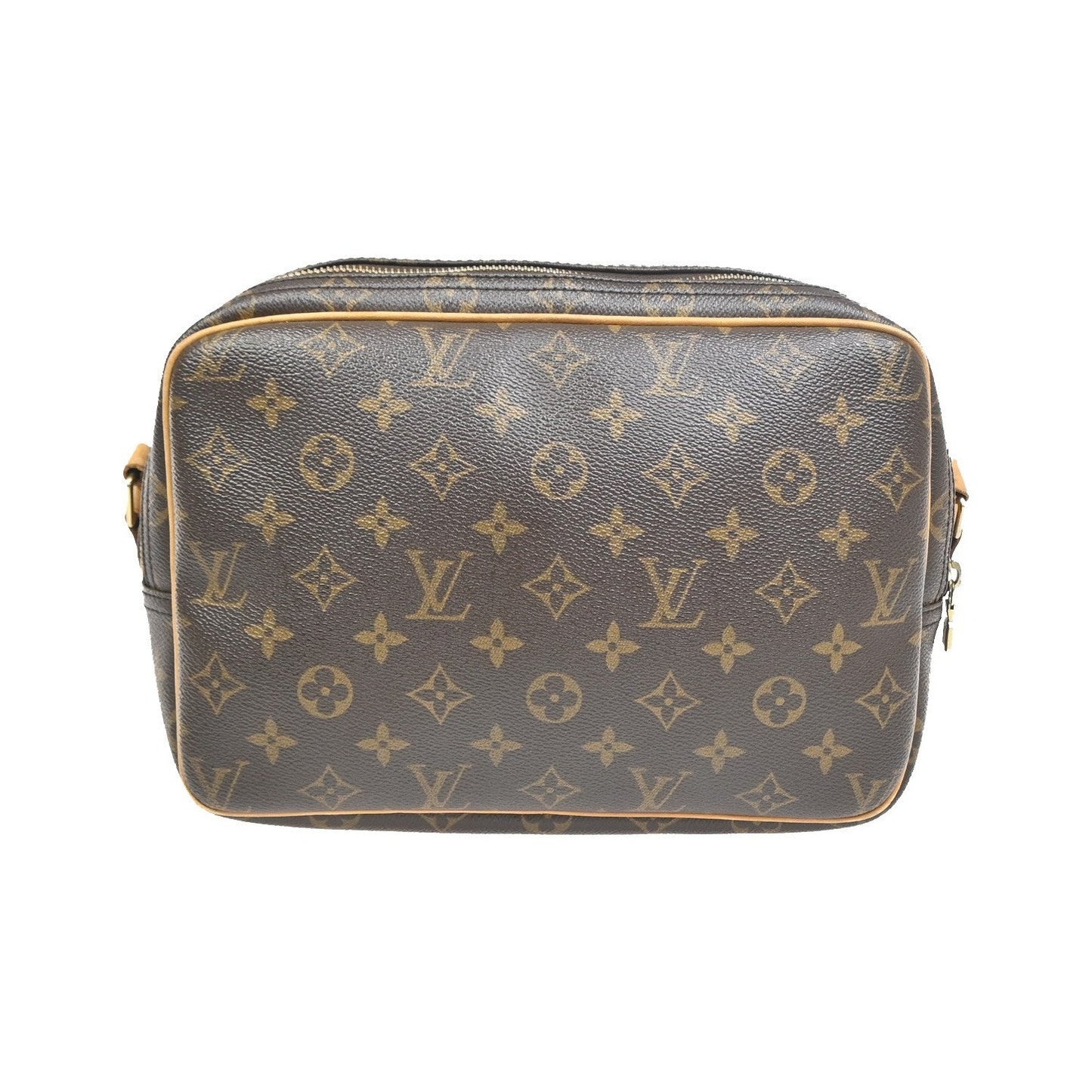 Louis Vuitton Reporter Monogram, Brown, Canvas, Shoulder Bag
