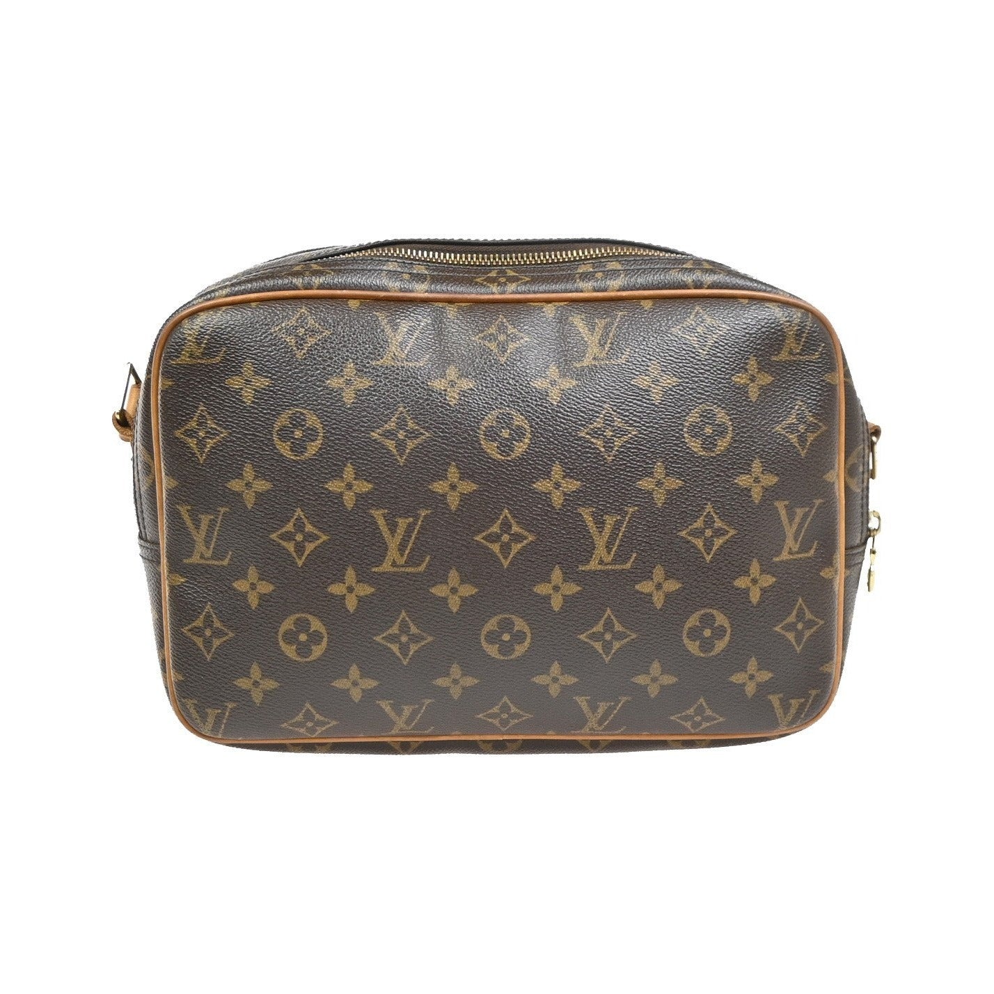 Louis Vuitton Reporter Monogram, Brown, Canvas, Shoulder Bag