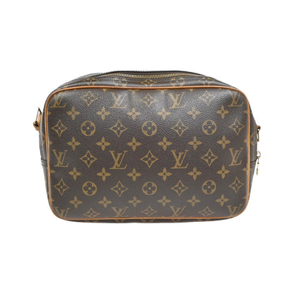Louis Vuitton Reporter Monogram, Brown, Canvas, Shoulder Bag