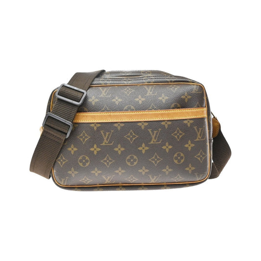 Louis Vuitton Reporter Monogram, Brown, Canvas, Shoulder Bag