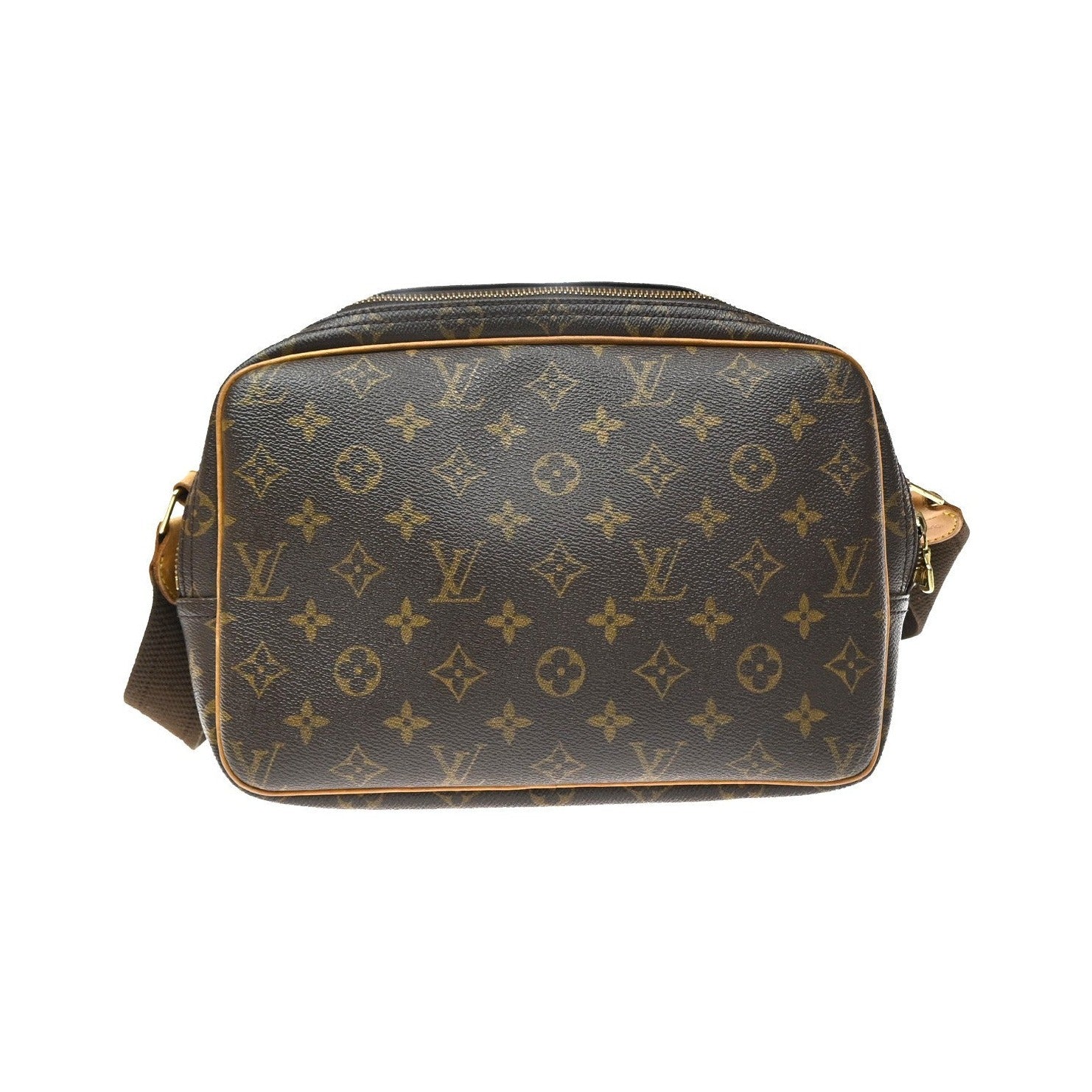 Louis Vuitton Reporter Monogram, Brown, Canvas, Shoulder Bag