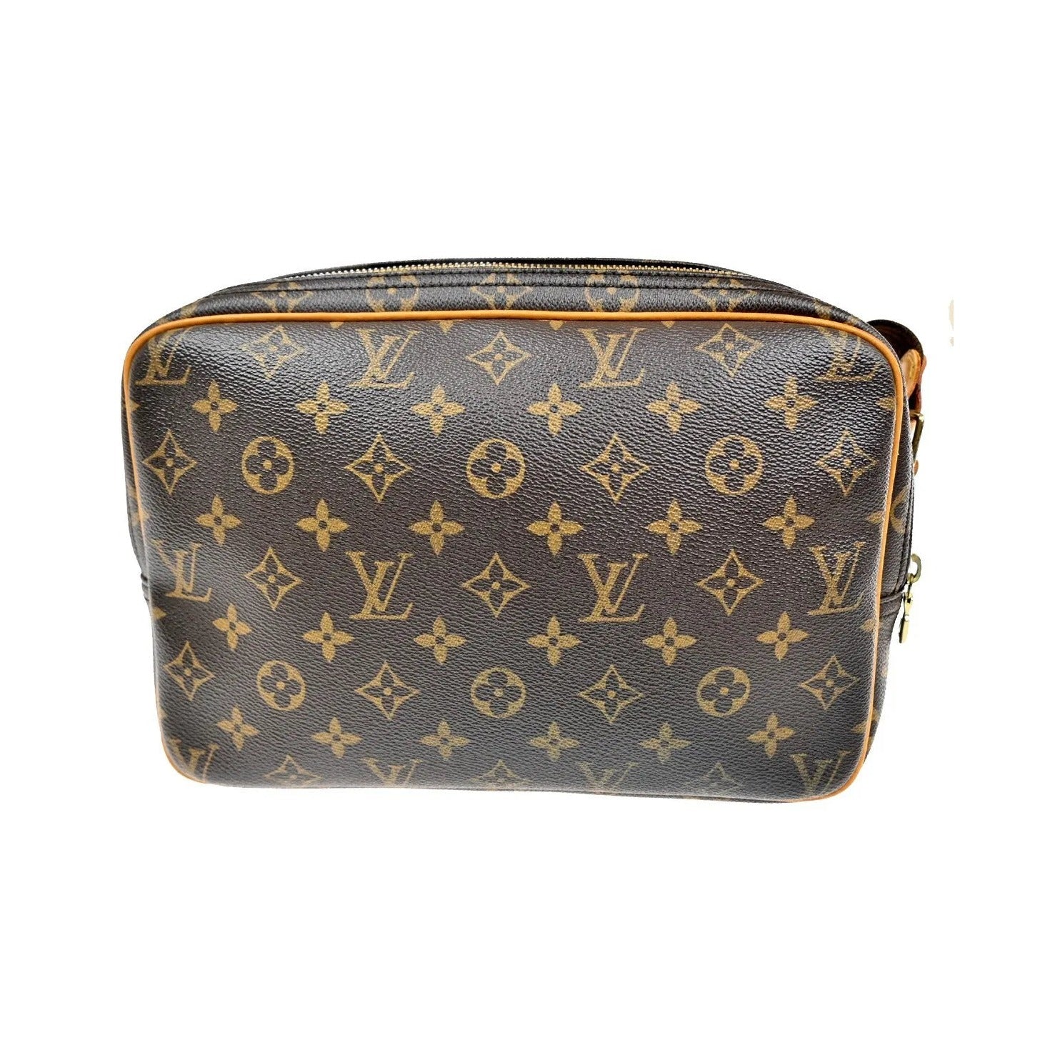 Louis Vuitton Reporter Monogram Canvas, Brown, Canvas, Shoulder Bag