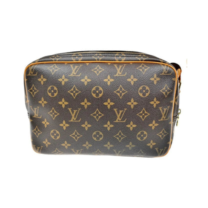 Louis Vuitton Reporter Monogram Canvas, Brown, Canvas, Shoulder Bag