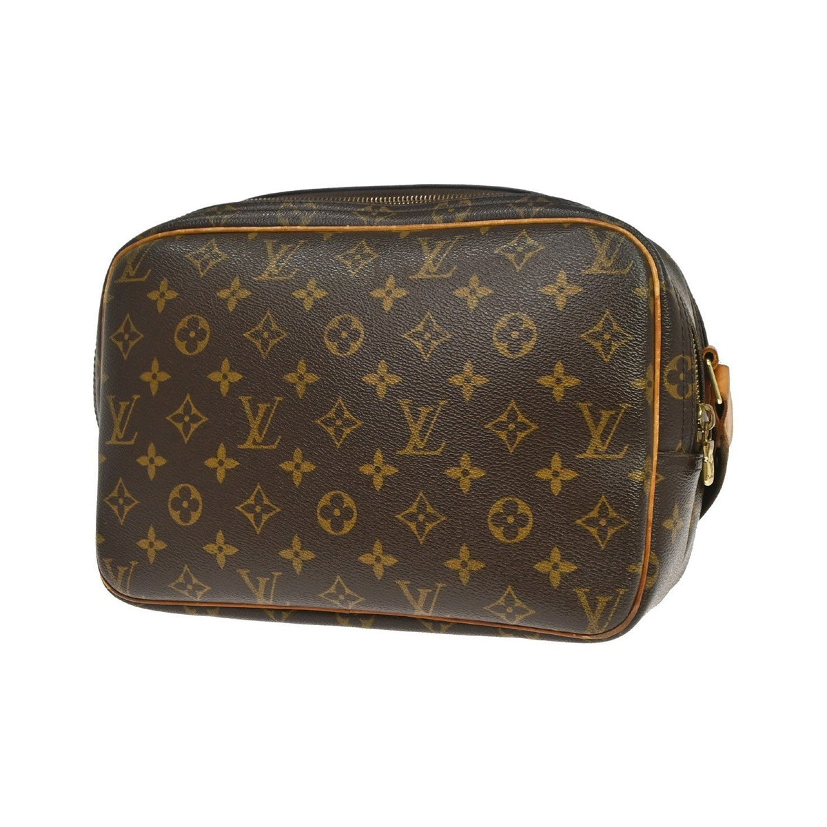 Louis Vuitton Reporter Monogram Canvas, Brown, Canvas, Shoulder Bag
