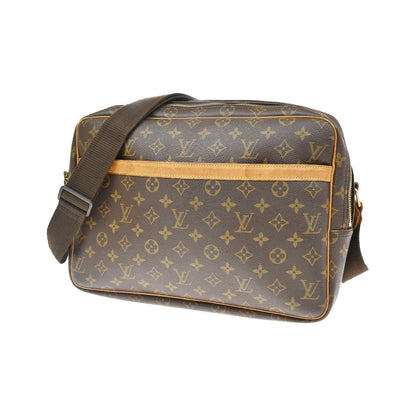 Louis Vuitton Reporter Monogram Canvas, Brown, Canvas, Shoulder Bag