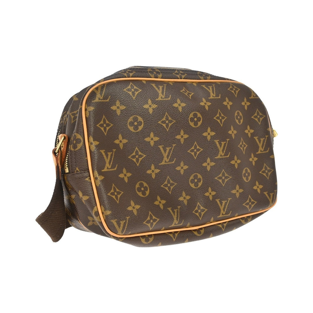 Louis Vuitton Reporter Monogram Canvas, Brown, Canvas, Shoulder Bag