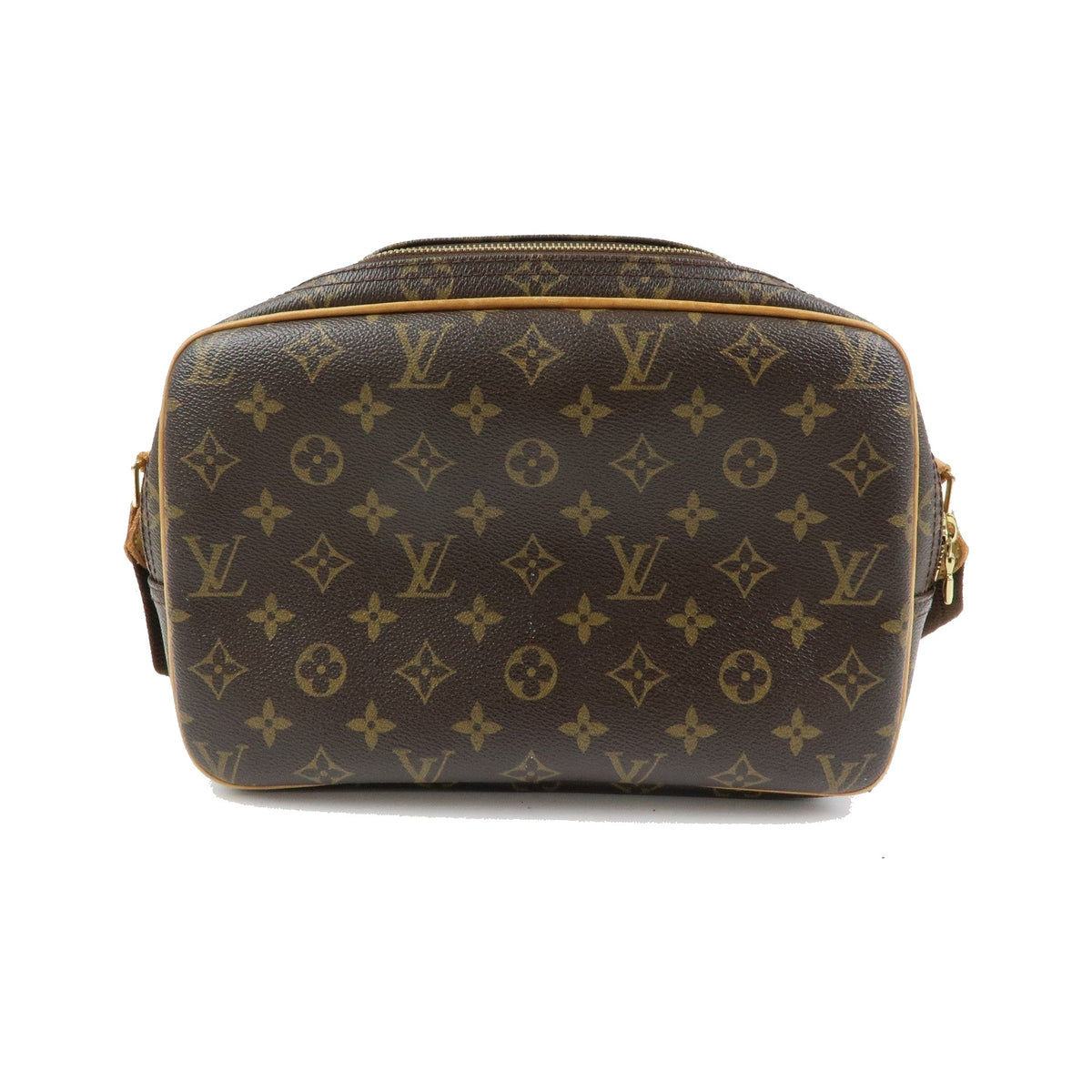 Louis Vuitton Reporter Monogram Canvas, Brown, Canvas, Shoulder Bag