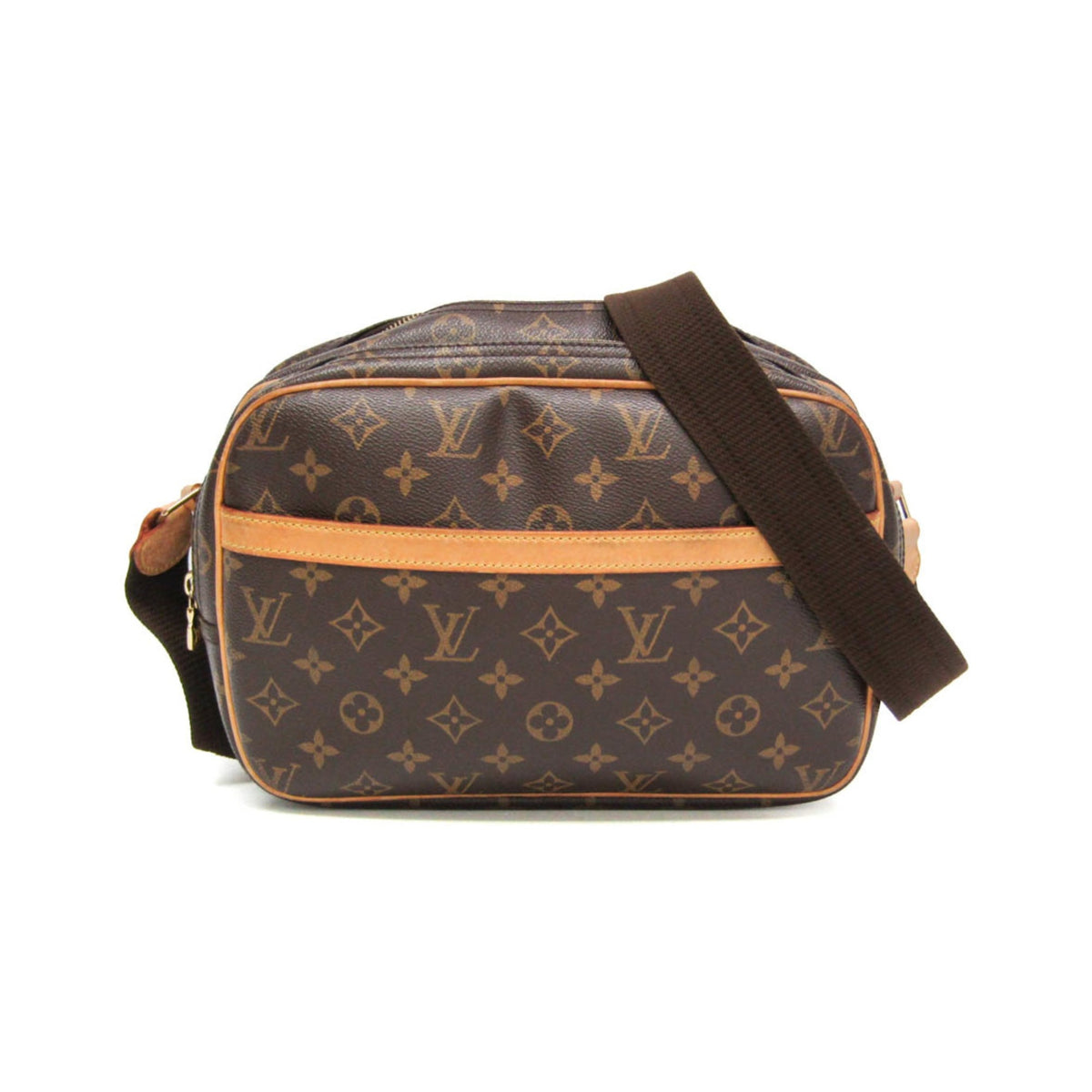 Louis Vuitton Reporter Monogram Canvas, Brown, Canvas, Shoulder Bag