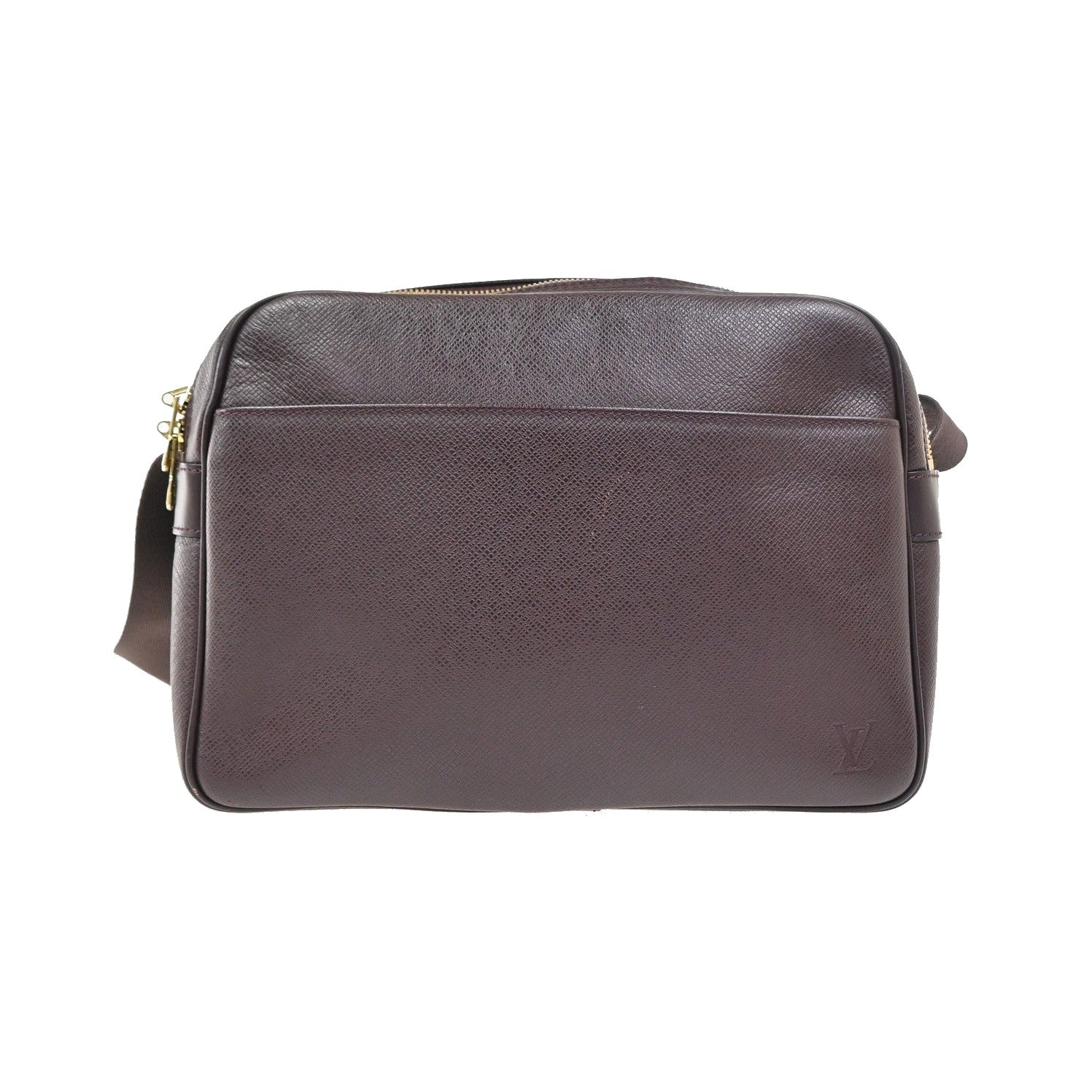 Louis Vuitton Reporter Taiga Leather, Brown, Leather, Shoulder Bag