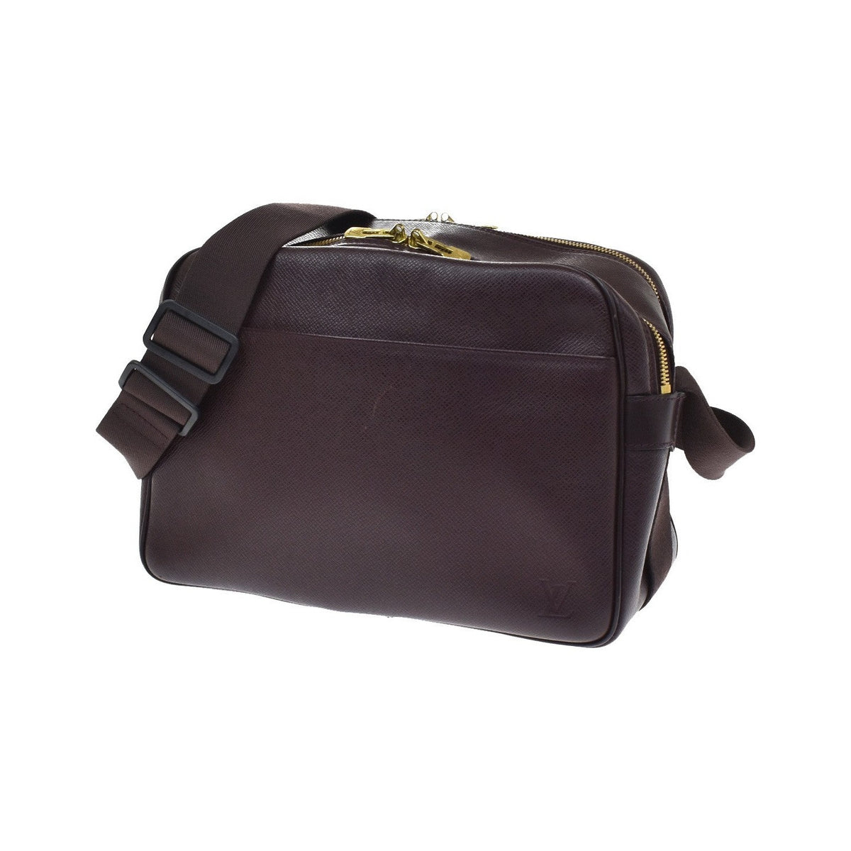 Louis Vuitton Reporter Taiga Leather, Purple, Leather, Shoulder Bag