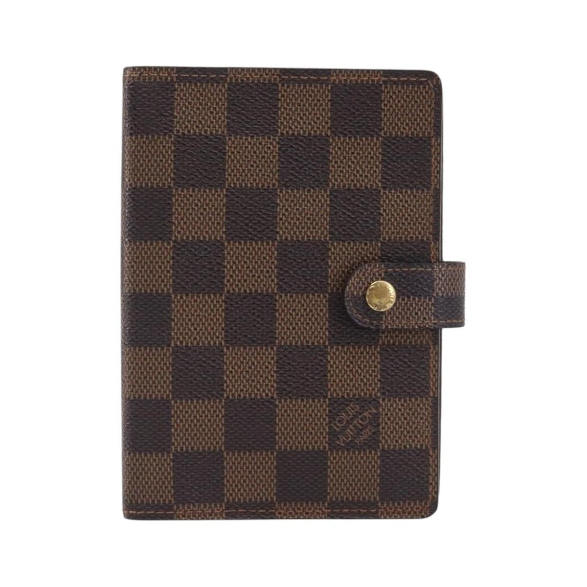 Louis Vuitton Ring Agenda Cover Damier, Brown, Canvas, Briefcase