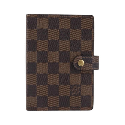 Louis Vuitton Ring Agenda Cover Damier, Brown, Canvas, Briefcase