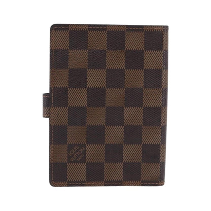 Louis Vuitton Ring Agenda Cover Damier, Brown, Canvas, Briefcase