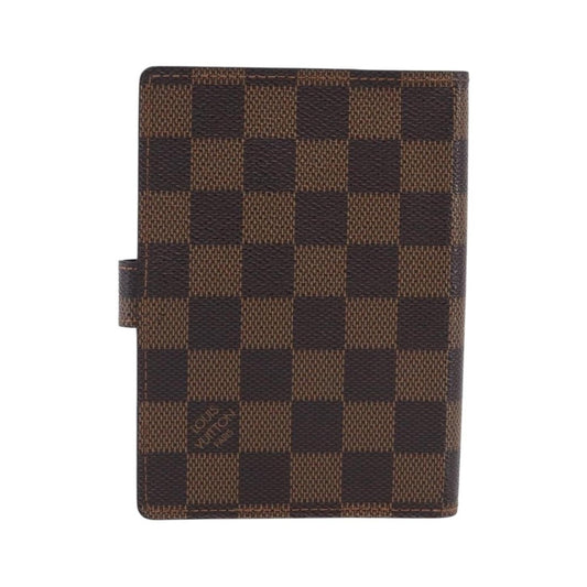 Louis Vuitton Ring Agenda Cover Damier, Brown, Canvas, Briefcase