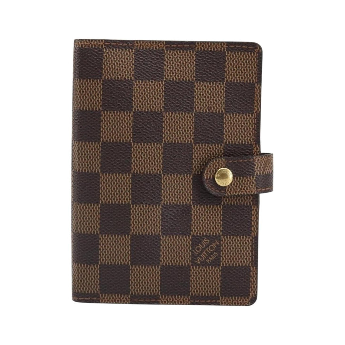 Louis Vuitton Ring Agenda Cover Damier, Brown, Canvas, Briefcase