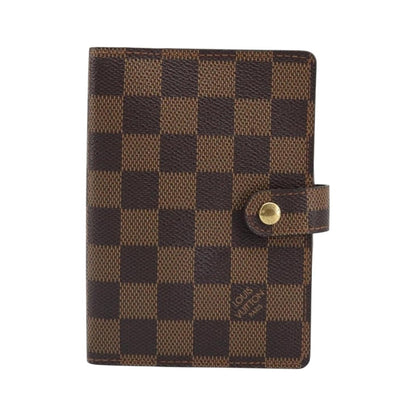Louis Vuitton Ring Agenda Cover Damier, Brown, Canvas, Briefcase