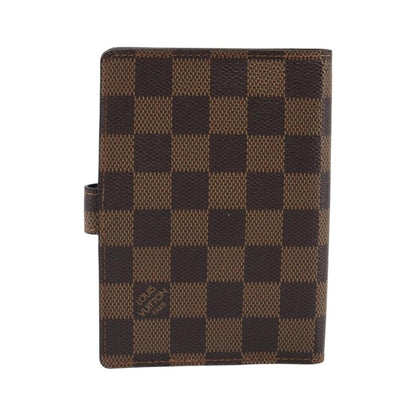Louis Vuitton Ring Agenda Cover Damier, Brown, Canvas, Briefcase