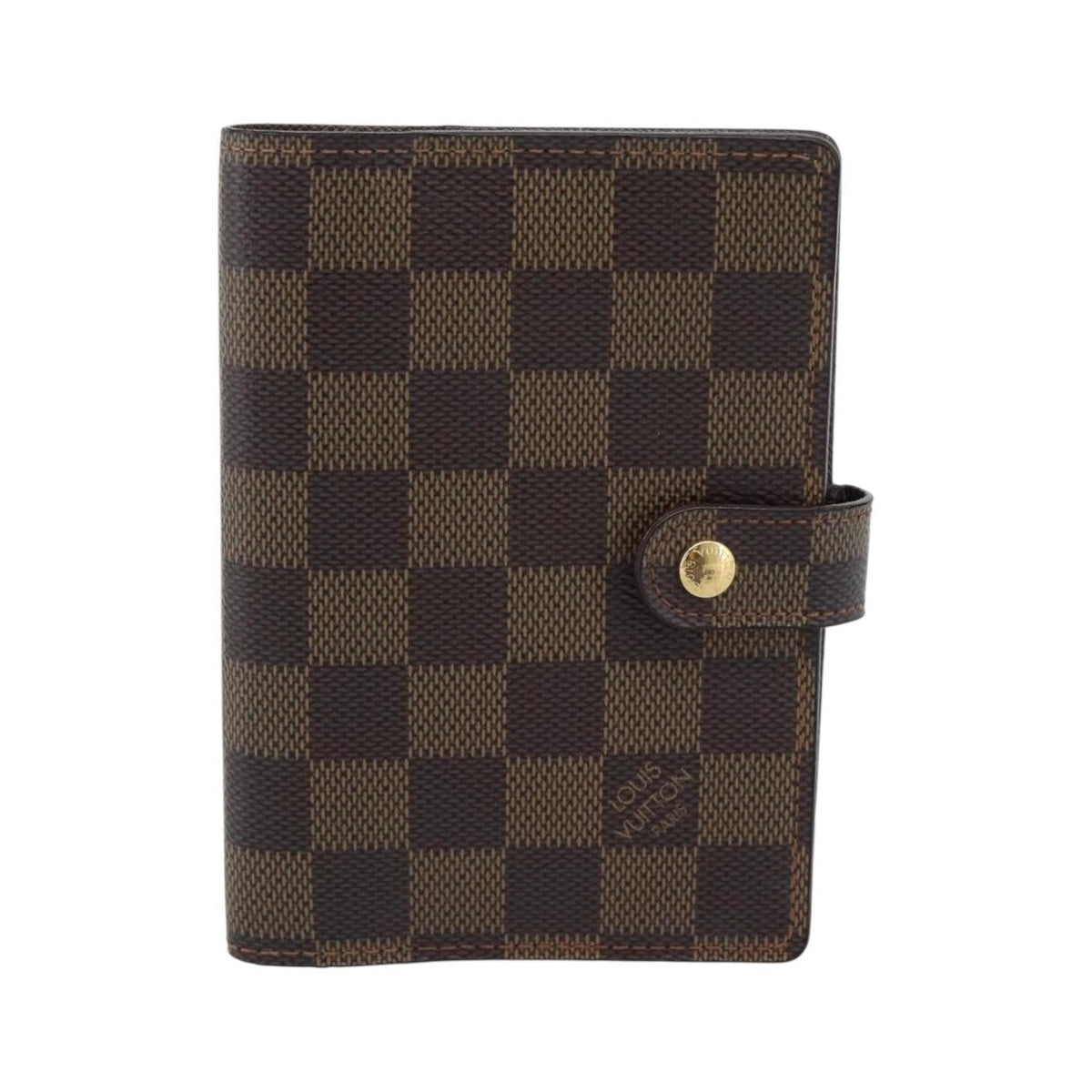 Louis Vuitton Ring Agenda Cover Damier, Brown, Canvas, Briefcase