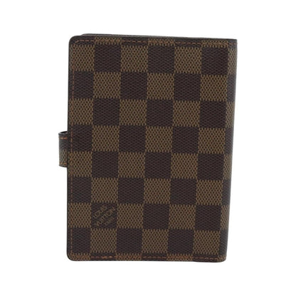 Louis Vuitton Ring Agenda Cover Damier, Brown, Canvas, Briefcase