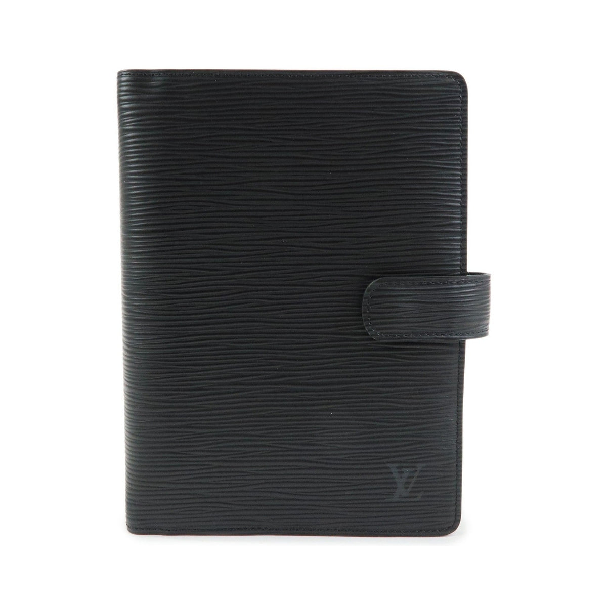 Louis Vuitton Ring Agenda Cover Epi Leather, Black, Leather, Briefcase