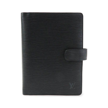 Louis Vuitton Ring Agenda Cover Epi Leather, Black, Leather, Briefcase