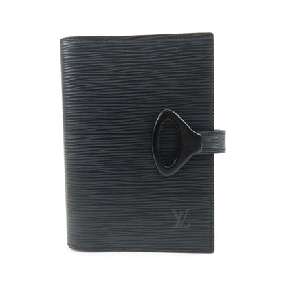 Louis Vuitton Ring Agenda Cover Epi Leather, Black, Leather, Briefcase