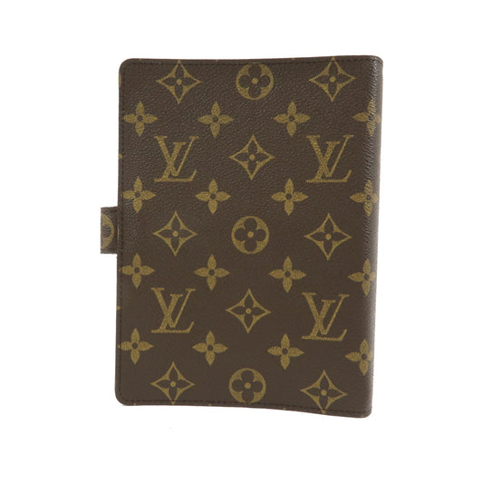 Louis Vuitton Ring Agenda Cover Monogram Canvas, Brown, Canvas, Briefcase