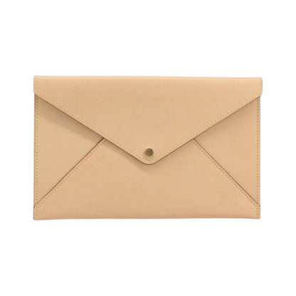 Louis Vuitton Rivets Envelope Clutch Leather, Beige, Leather, Clutch