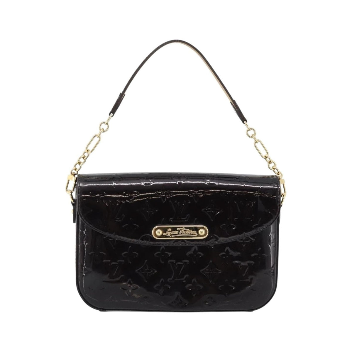 Louis Vuitton Rodeo Drive Monogram Vernis, Black, Patent Leather, Handbag