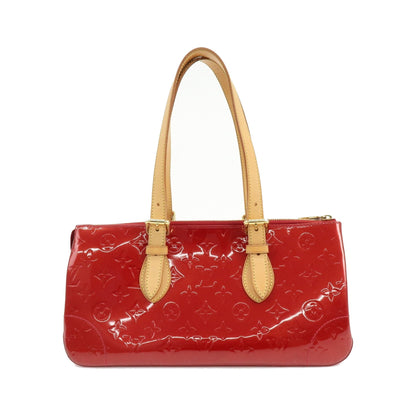 Louis Vuitton Rosewood Avenue Monogram Vernis, Red, Patent Leather, Handbag