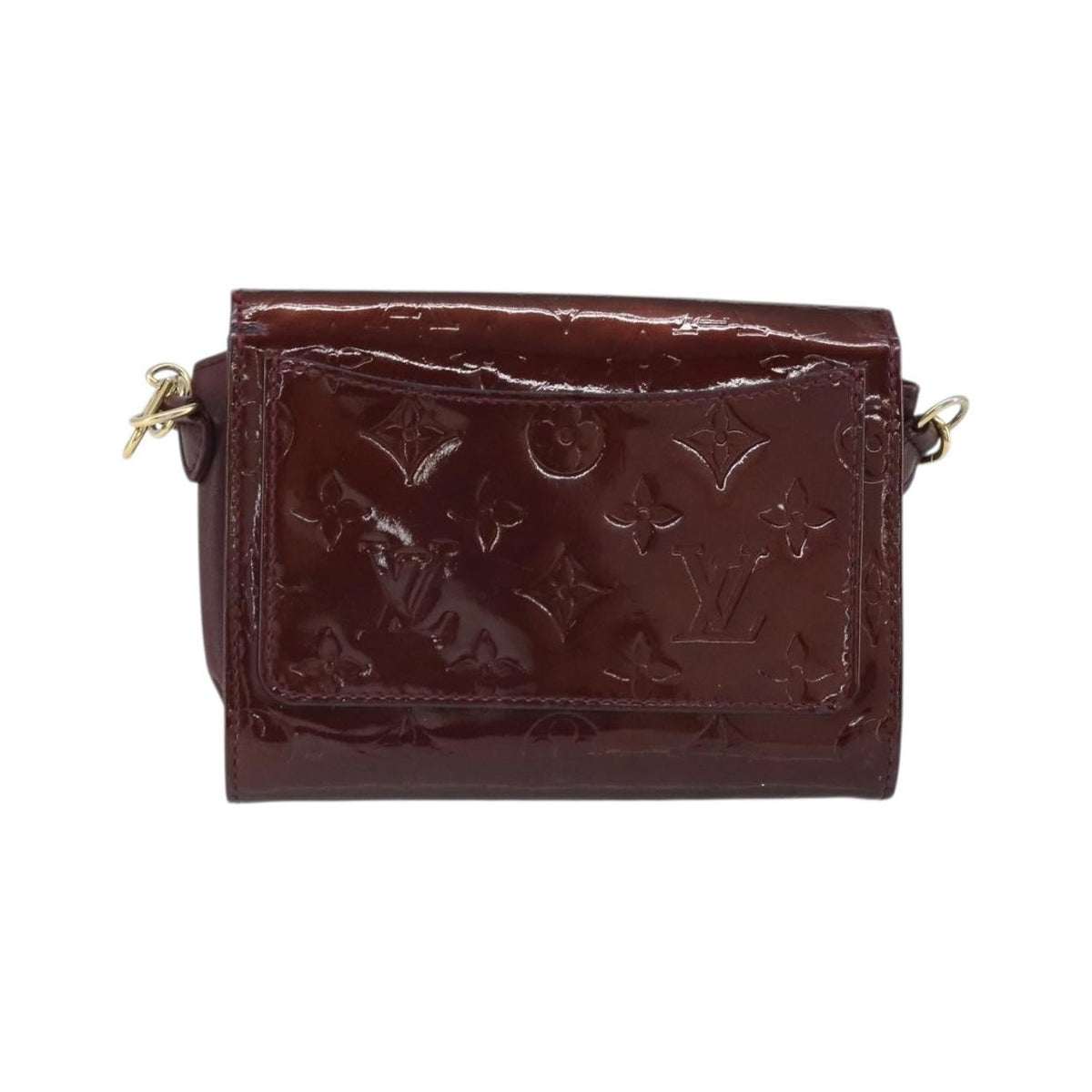 Louis Vuitton Rossmore Monogram Vernis, Burgundy, Patent Leather, Handbag