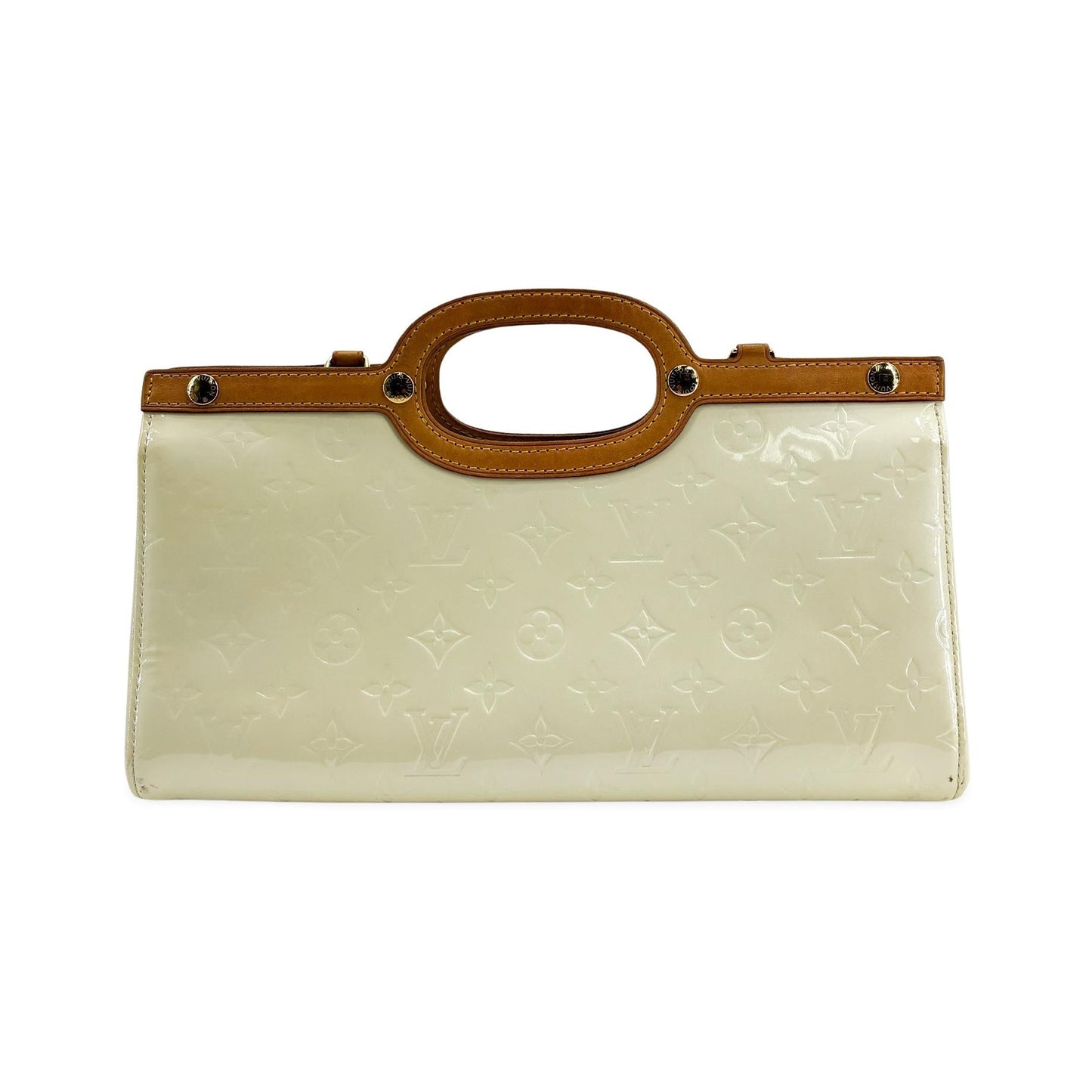 Louis Vuitton Roxbury Drive Monogram Vernis, Beige, Patent Leather, Handbag