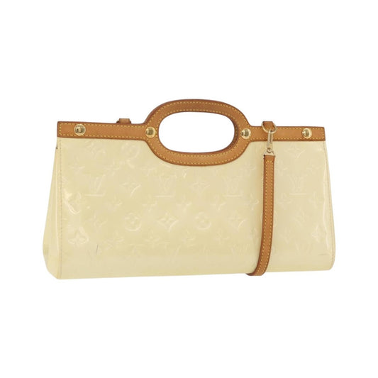 Louis Vuitton Roxbury Drive Monogram Vernis, Beige, Patent Leather, Handbag