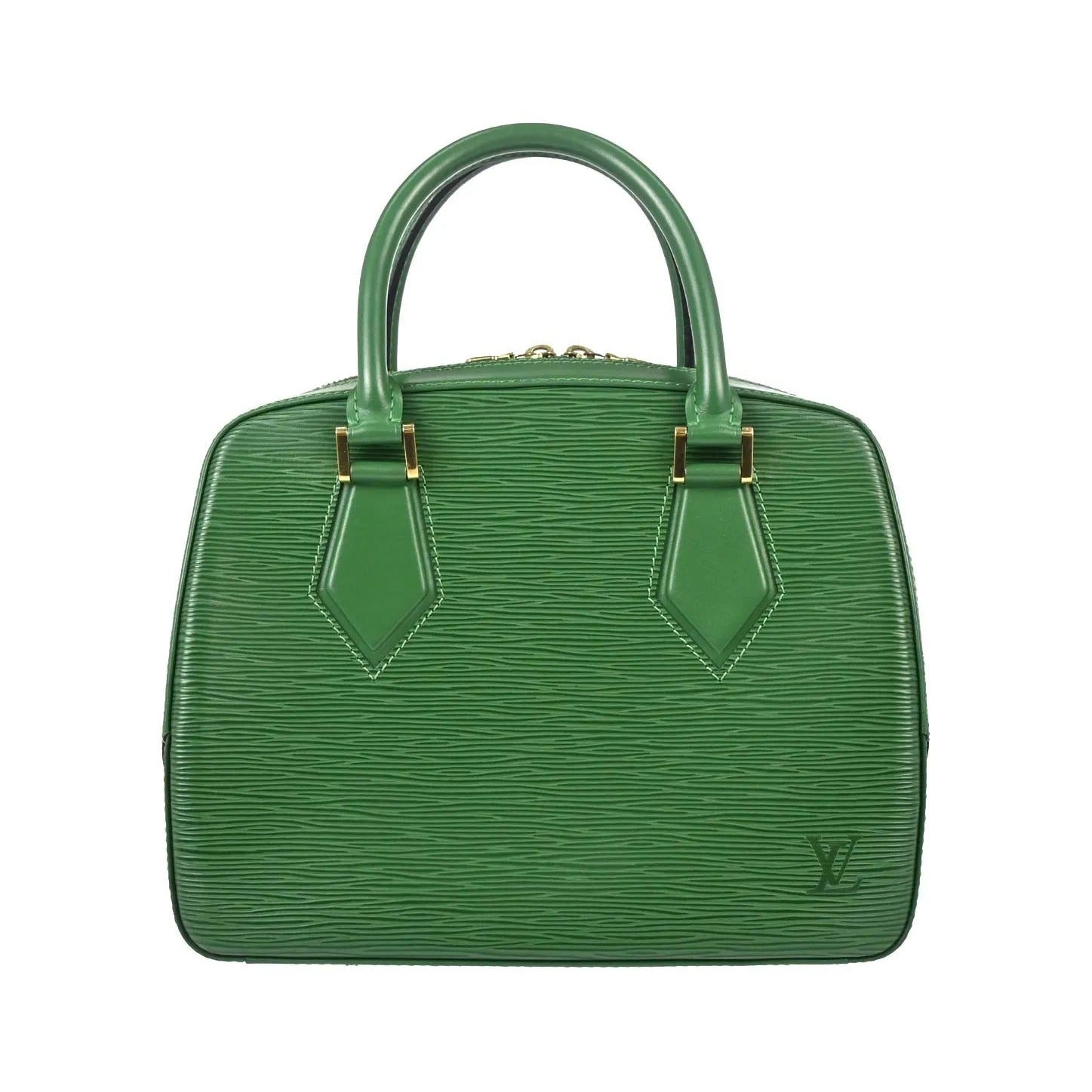 Louis Vuitton Sablons Epi Leather, Green, Leather, Handbag