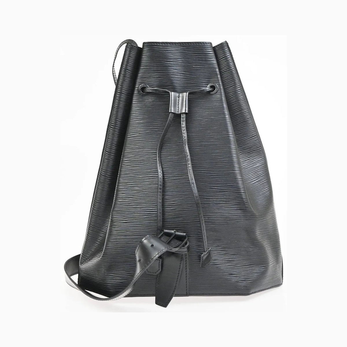 Louis Vuitton Sac a Dos Drawstring Epi Leather, Black, Leather, Backpack
