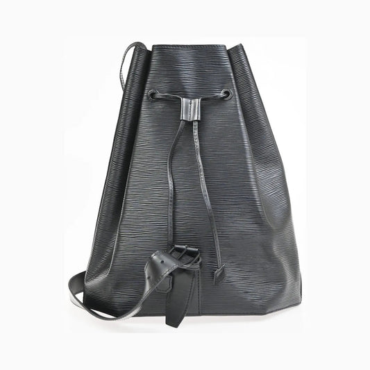 Louis Vuitton Sac a Dos Drawstring Epi Leather, Black, Leather, Backpack