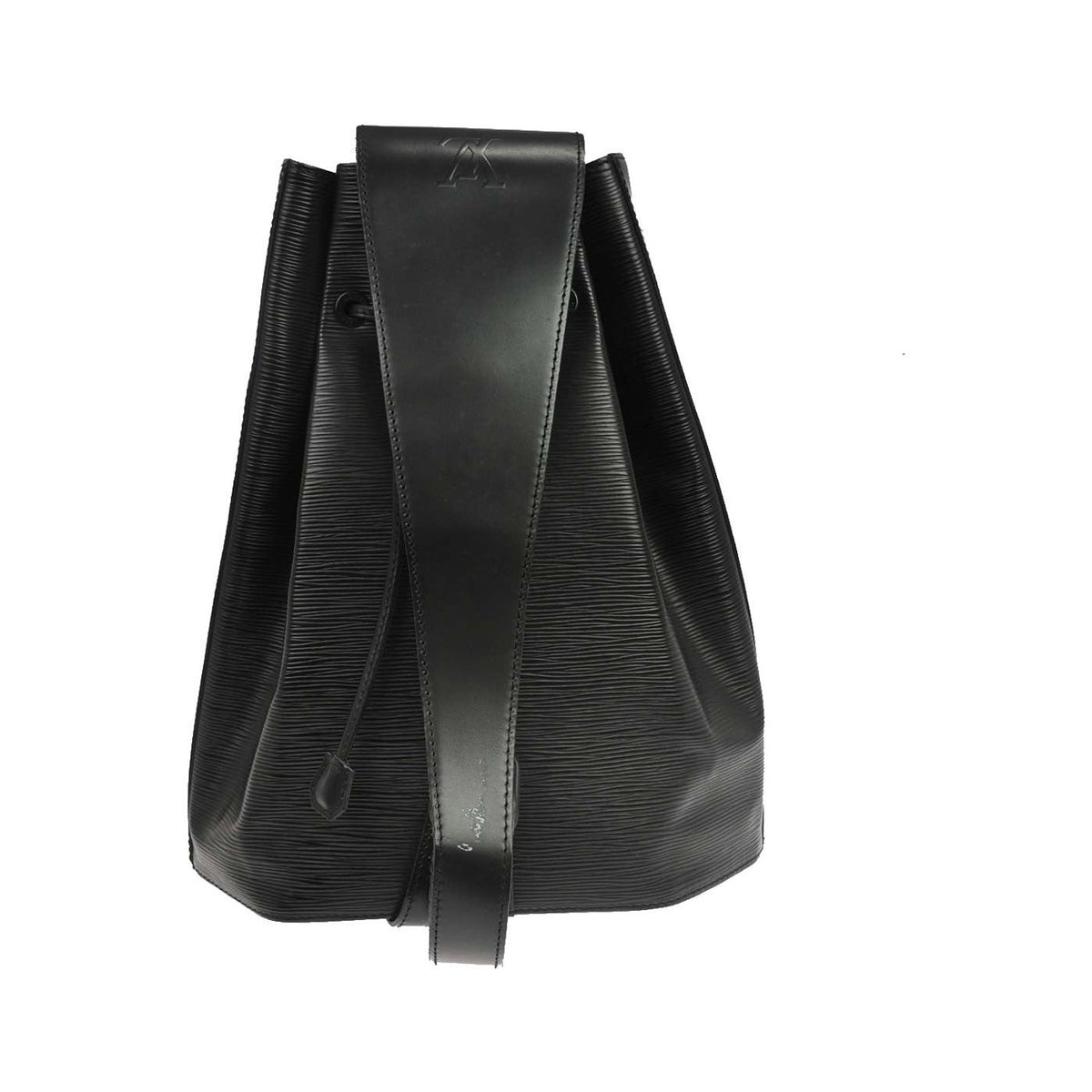 Louis Vuitton Sac a Dos Drawstring Epi Leather, Black, Leather, Backpack