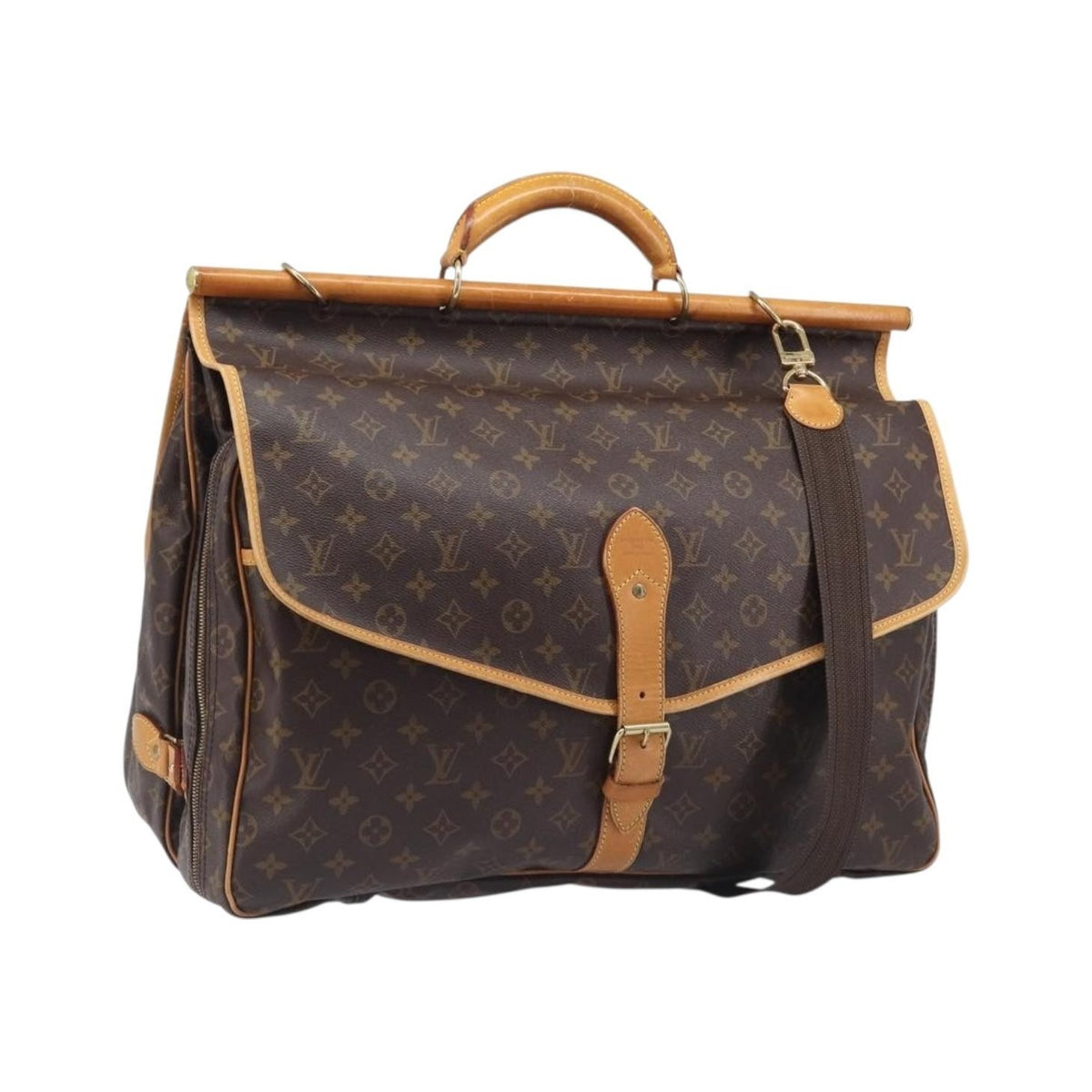 Louis Vuitton Sac Chasse Hunting Monogram Canvas, Brown, Canvas, Handbag