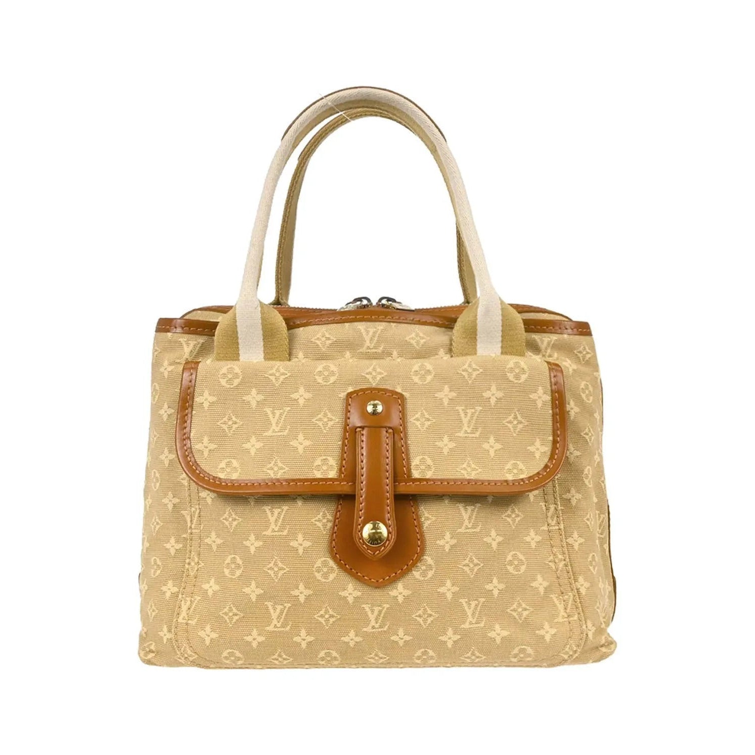 Louis Vuitton Sac Mary Kate Mini Lin, Beige, Canvas, Handbag